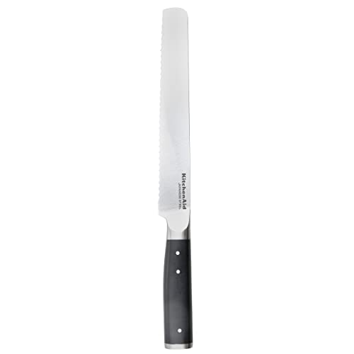 KitchenAid Gourmet 20cm / 8 Inch Bread Cutting Knife, Sharp High-Carbon Japanese Steel