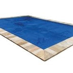In The Swim 12' x 24' Premium Blue Rectangle Solar Pool Cover 12 Mil for Solar Heating Above Ground Pools and Inground Pools