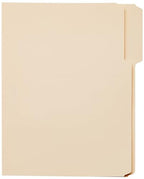 Amazon Basics 1/3-Cut Tab, Assorted Positions File Folders, Letter Size, Manila - Pack of 100