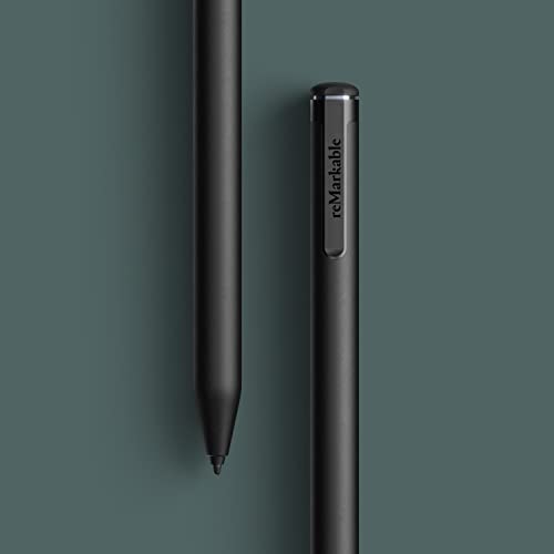 reMarkable Marker Plus The Official reMarkable 2 Pen with Eraser | 9 Felt Replacement Tips | Tilt Sensitivity and 4096 Levels of Pressure Sensitivity |