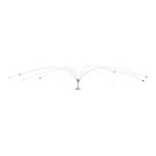 Bird B Gone - Bird Spider 360 Repellent - Deters Seagulls and Other Birds from Landing - Durable Weatherproof Design - for Boats, Docks, Roofs, Etc - Easy Installation - with PVC Base - 8ft