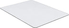 Lorell Tempered Glass Chairmat, 46" Width x 36" Depth x 0.25" Thickness, Clear, 1 Each