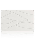Veeloim Stone Bath Mat Diatomaceous Earth Bath Mat Non-Slip Super Absorbent Stone Bath Mats for Bathroom Quick Drying Diatomite Stone Shower Mat Large Natural Easy to Clean(23.6×15.4" White)