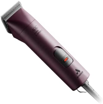 Andis 23375 Professional UltraEdge Super 2-Speed Detachable Blade Clipper – Rotary Motor with Shatter-Proof Housing, Runs Calm & Silent, 14-Inch Cord - for All Coats & Breeds - 120 Volts, Burgundy