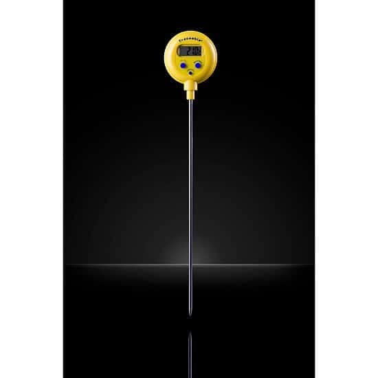 TRACEABLE - AO-90080-06 Traceable Thermometer with Clock, Humidity Monitor, and Calibration & Traceable Lollipop™ Water-Resistant Thermometer with Calibration; ±1.0°C Accuracy (-20 to 100°C)