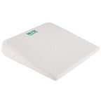 Big Hippo Wedge Pillow Memory Foam Cushion，Wedge Pillow for Sleeping and Acid Reflux, Leg, Neck Pain, Snoring, Removable Washable Cover (White 24"x22"x7.5")
