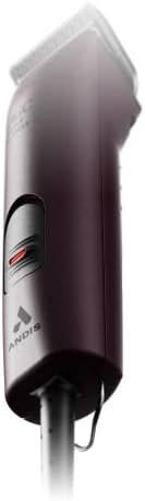 Andis 23375 Professional UltraEdge Super 2-Speed Detachable Blade Clipper – Rotary Motor with Shatter-Proof Housing, Runs Calm & Silent, 14-Inch Cord - for All Coats & Breeds - 120 Volts, Burgundy