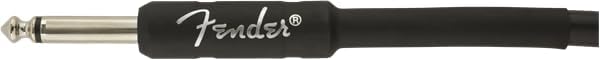 Fender Professional Series Instrument Cable, Guitar Cable, Guitar Accessories, Straight/Angle, Black, 10ft