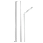 Comfy Package [Case of 9,120] Individually Wrapped Straws, Disposable Plastic Flexible Drinking Straws - BPA Free - White