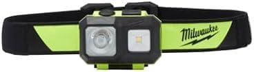 2004HZL Milwaukee Intrinsically Safe C I, II, III / D 1 Spot/Flood Headlamp | Safety | Job Site | Universal Hard Hat Clips | Nylon Strap | AAA Batteries
