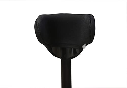 KMINA - Forearm Crutch Pads (x2 Units, Open Cuff), Crutch Covers Pads, Replacement Pads for Crutches for Adults, Elbow Crutches Pads, Crutches Accessories, Soft Padding Crutches - Made in Europe