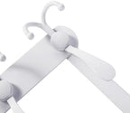 Encozy Over The Door Hooks,Coat Rack for Hanging Clothes Hat Towel (Heavy Duty White 2pcs)