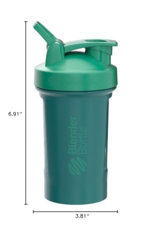 BlenderBottle Classic V2 Shaker Bottle Perfect for Protein Shakes and Pre Workout, 20-Ounce, Emerald Green