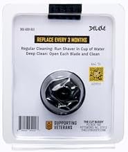 Bald Buddy Deluxe Replacement Rotary Shaver Head for Textured Hair, Newly Designed for Thicker Hair & Easier Cleaning, 1 Count