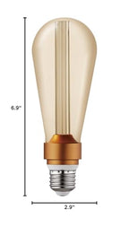 Globe Electric Designer Synergy ST64 E26 Medium LED Bulb Cool White 15 Watt Equivalence 1 Pk