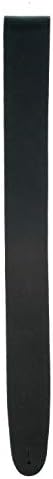D'Addario Accessories Leather Guitar Strap - Guitar Accessories - Electric Guitar Strap, Acoustic Guitar Strap, Acoustic Electric Guitar Strap & Bass Guitar Strap - Classic Style - Black