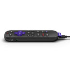 Roku Voice Remote Pro (2nd Ed.) | Rechargeable TV Remote Control with Hands-free Voice Controls, Backlit Buttons, & Lost Remote Finder - Replacement Remote Compatible with All Roku TV, Players & Audio