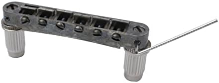 Guyker Guitar Saddle Bridge - Tune-O-Matic Bridges with Studs Replacement for LP EPI 6 String Electric Guitar (GM003, Relic)