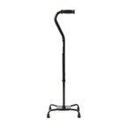 Medline Aluminum Quad Cane with Large Base for Balance, Knee Injuries, Leg Surgery Recovery & Mobility, Portable, Lightweight Walking Aid for Seniors & Adults
