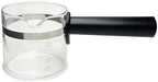 4 Cup Espresso Accessories Espresso Glass Coffee Pot Replacement for IMUSA, Hamilton Beach, Mr.Coffee, Breville, UNIVEN Espresso Machine,Black handle