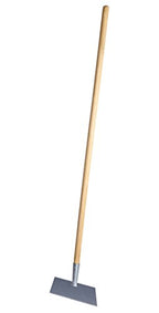 Superio Ice Chipper Driveway Heavy Duty Ice Scraper Snow Removel Equipment- Floor Scraper Long Handle Heavy Duty Stainless Steel 10" Blade Ice Chopper with Wooden Handle