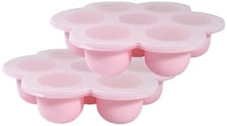 Silicone Egg Bites Molds Air Fryer Mold, Pink Instant Pot Egg Bite Molders Pastel Muffin Cupcake Pan Mold for Cooker Accessories