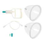 Ciieeo Vacuum Cupping Cup Hand Pump Set Breast Vacuum Cupping Buttock Lift Body Massage Cupping Set for Massage Therapists Cupping Machine Accessories for Women Ladies White