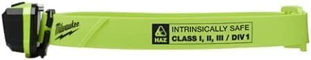 2004HZL Milwaukee Intrinsically Safe C I, II, III / D 1 Spot/Flood Headlamp | Safety | Job Site | Universal Hard Hat Clips | Nylon Strap | AAA Batteries
