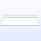 4 x 10 Inch Slatwall Shelves Hanging Slatwall Accessories Clear Slatwall Shelf Plastic Shelves for Wall, Home Shoe Stores Boutiques Supplies (Clear, 16 Pack)