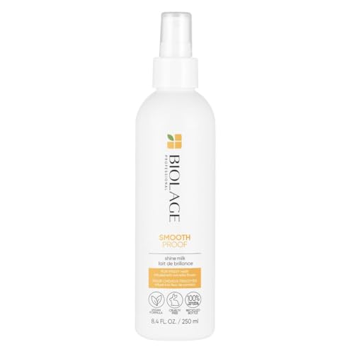 BIOLAGE Styling Smooth Shine Milk - Lightweight Mist That Smooths Hair & Controls Frizz For All Hair Types, Paraben-Free & Vegan, 8.45 Fl Oz