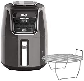 Ninja AF161 Max XL Air Fryer that Cooks, Crisps, Roasts, Bakes, Reheats and Dehydrates, with 5.5 Quart Capacity, and a High Gloss Finish, Grey