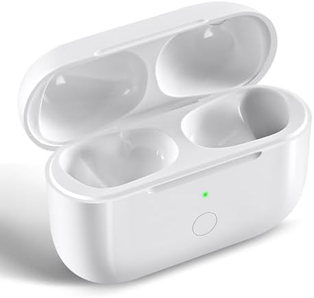 Compatible for AirPods Pro 1st & 2nd Generation Charging Case Replacement with USB-C Charging, Wireless AirPods Pro 1 2 Charger Case with Bluetooth Pairing Sync Button, with Type-C Charging