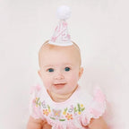 WAOUH Half Birthday Hat - Bow Cake Smash Crown for 6 Month Baby, Mini Photo Prop
