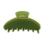 Premium Durable Acetate Hair Accessories - Large No-Slip 4 Inch Claw Clips for Women's Thick Hair (Green)