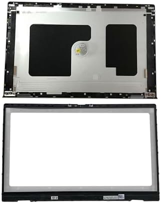 Replacement Laptop LCD Back Cover Top Case Rear Lid and Front Bezel Frame for Dell Inspiron 15 Pro 5510 5515 5518 0CHFVW CHFVW 05WK5X Silver