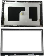 Replacement Laptop LCD Back Cover Top Case Rear Lid and Front Bezel Frame for Dell Inspiron 15 Pro 5510 5515 5518 0CHFVW CHFVW 05WK5X Silver
