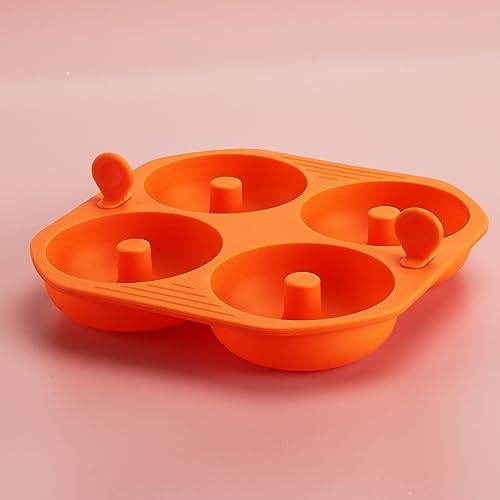 Silicone Donut/Bagel Pan. 2pcs/sets Donut/Bagel Molds Air Fryer Accessories Compatible with Ninja Foodi Intsant Votrex intsant pot 6qt 6.5qt 8qt 12qt Air Fryer and Oven