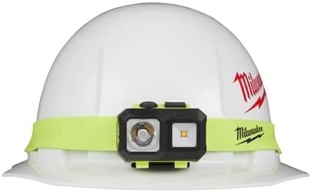 2004HZL Milwaukee Intrinsically Safe C I, II, III / D 1 Spot/Flood Headlamp | Safety | Job Site | Universal Hard Hat Clips | Nylon Strap | AAA Batteries