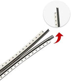 Holmer Guitar Fret Wires 2.7mm 24 Frets Stainless Steel Fretwire Compatible with Fender Gibson Electric or Acoustic Guitar Fingerboard Replacement. Chrome