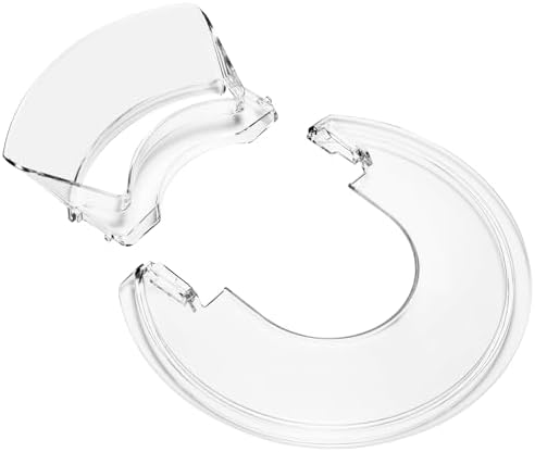 Pouring Shield for KitchenAid 4.5-5 Quart Tilt-Head Stand Mixer (Fits Stainless Steel, Glass, Ceramic Bowls), Splash Guard with Removable Pouring Chute, Mixer Accessories and Attachments
