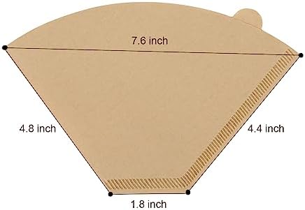 Disposable Coffee Paper Filters for Ninja Dual Brew Coffee Maker,200 Pcs #4 Cone Replacement Filter Compatible with Ninja DualBrew Pro CFP301 CFP201 Coffee Maker