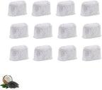12 NISPIRA Replacement Activated Charcoal Water Filters for Cuisinart Coffee Machines, Compared to Cuisinart DCC-RWF