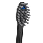 Waterpik Genuine Full Size Replacement Brush Heads With Covers for Sonic-Fusion Flossing Toothbrush SFFB-2EB, 2 Count Black