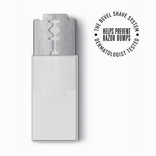 Bevel Safety Razor Replacement Blades 20 Pack, Double Edge Safety Razor for Men Blades to Prevent Razor Bumps and Skin Irritation, Single Blade Razor Refills,20 Count (Pack of 1)