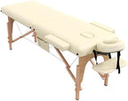 civama Massage Table Massage Bed Portable, 29 LBs Light Weight Foldable Tattoo Facial Care Spa Lash Bed Aluminum Frame with Accessories Carrying Bag, Beige