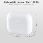Compatible for AirPods 3rd Generation Charging Case Replacement, Wireless Air Pod 3 Charger Case with Bluetooth Pairing Without Earbuds, White