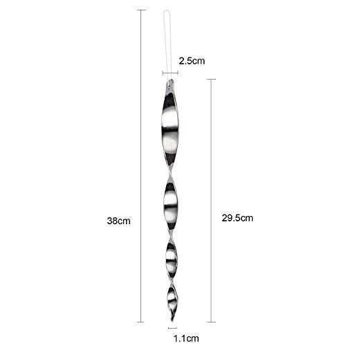 Besmon Woodpecker Bird Scare Devices，Reflective Scare Rods Control Device to Keep Birds Away from Patio Pool（Christmas Reflective Strip Hanging Home as Decoration）(30pcs)