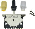 KAISH Heavy Duty 3 Way Guitar Pickup Lever Switch Pickup Selector Switch for Strat Tele with 3x Plastic Top Hat Tips