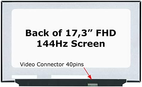 SCREENARAMA New Screen Replacement for BOE NV173FHM-NX4 V8.0 V8.1 (40pin 144Hz) FHD 1920x1080 IPS LCD LED Display with Tools and Tape