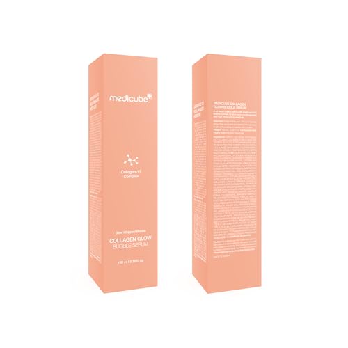 Medicube Collagen Glow Bubble Serum - Fast-absorbing bubble-type serum that gives you 24h Glow & Lifted Look - Korean skincare (3.38fl.oz.)
